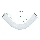 P40 Sweep Bend 45° Communications PVC Conduit (Medium-Duty) (2).webp