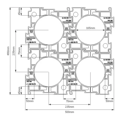 Conduit spacer 150mm, 70mm sep 1.webp