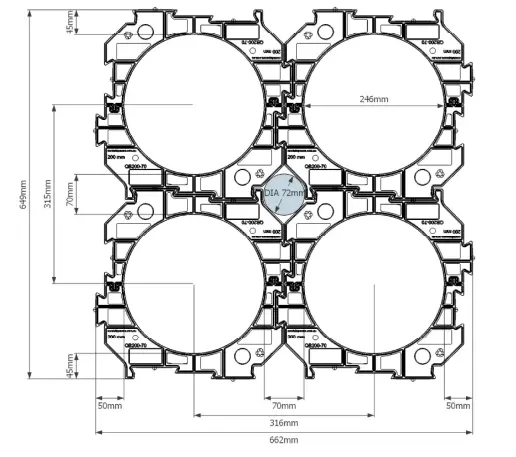 Conduit spacer 200mm, 70mm sep 2.webp