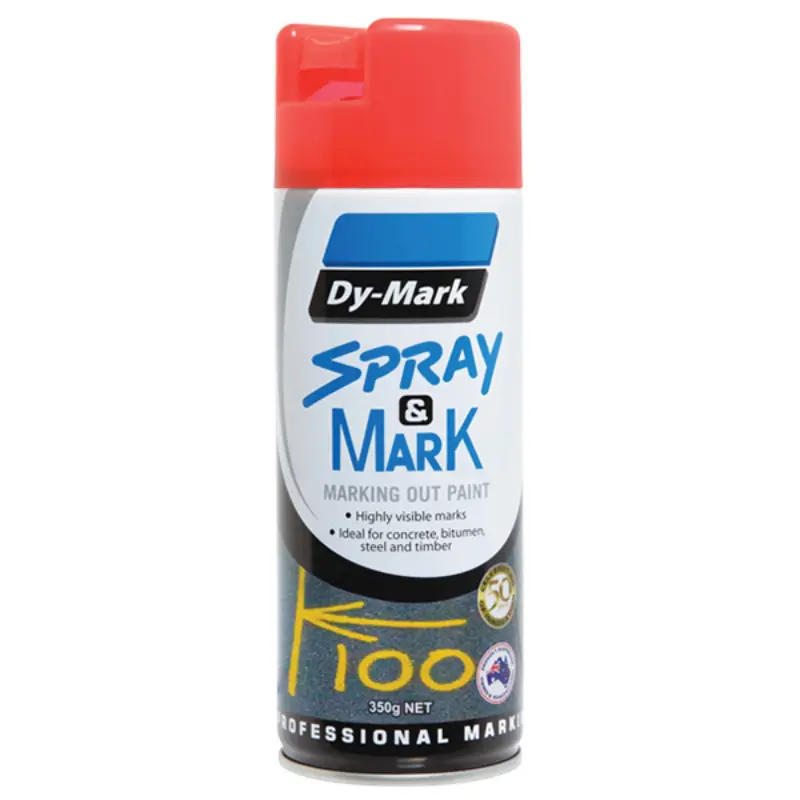 Dy-Mark Spot Spray Paint 350g - Fluoro Red
