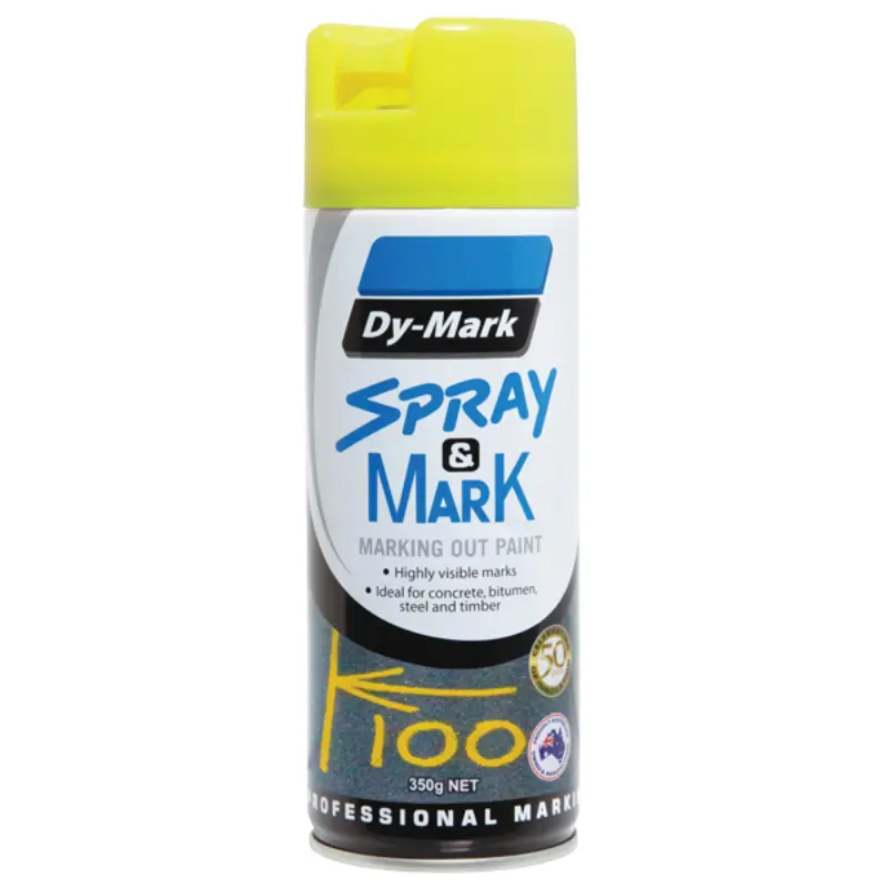 Dy-Mark Spot Spray Paint 350g - Fluoro Yellow