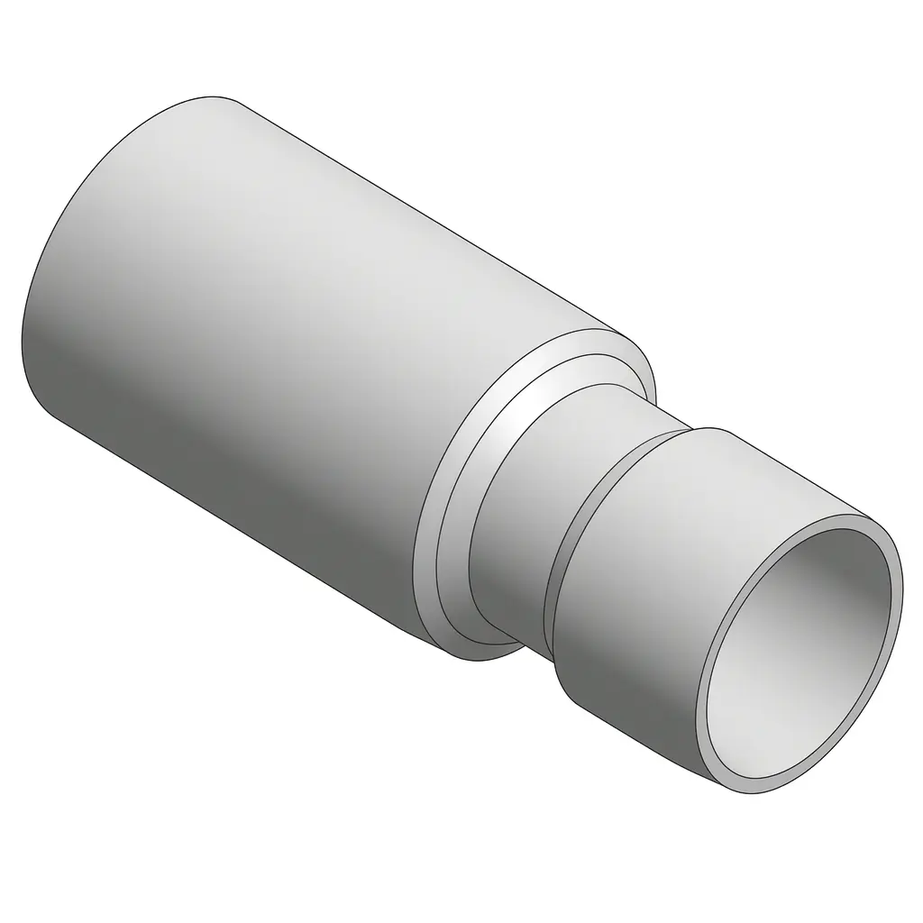 P50 Bore Pipe to P50 Conduit Joiner – 63mm x 50mm
