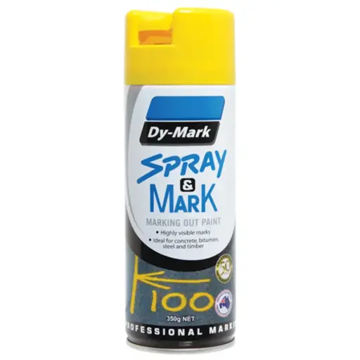 Dy-Mark Spot Spray Paint 350g - Yellow
