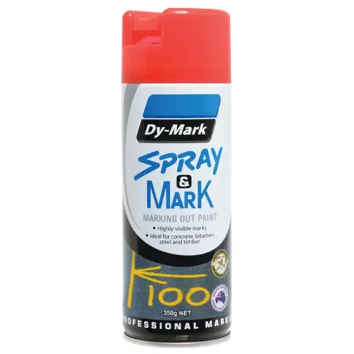 Dy-Mark Spot Spray Paint 350g - Fluoro Red