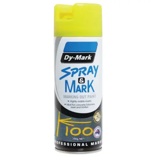 Dy-Mark Spot Spray Paint 350g - Fluoro Yellow
