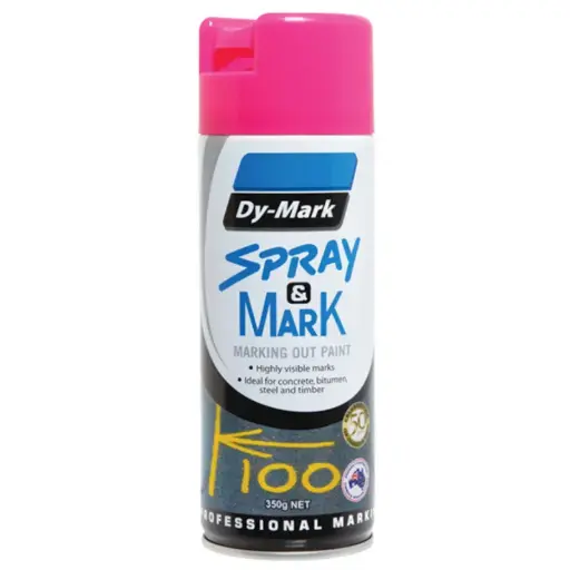 Dy-Mark Spot Spray Paint 350g - Fluoro Pink